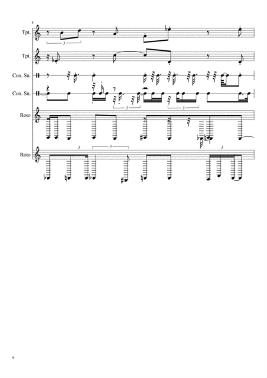 Dusilott Percussion Ensemble scores gallery preview page 6