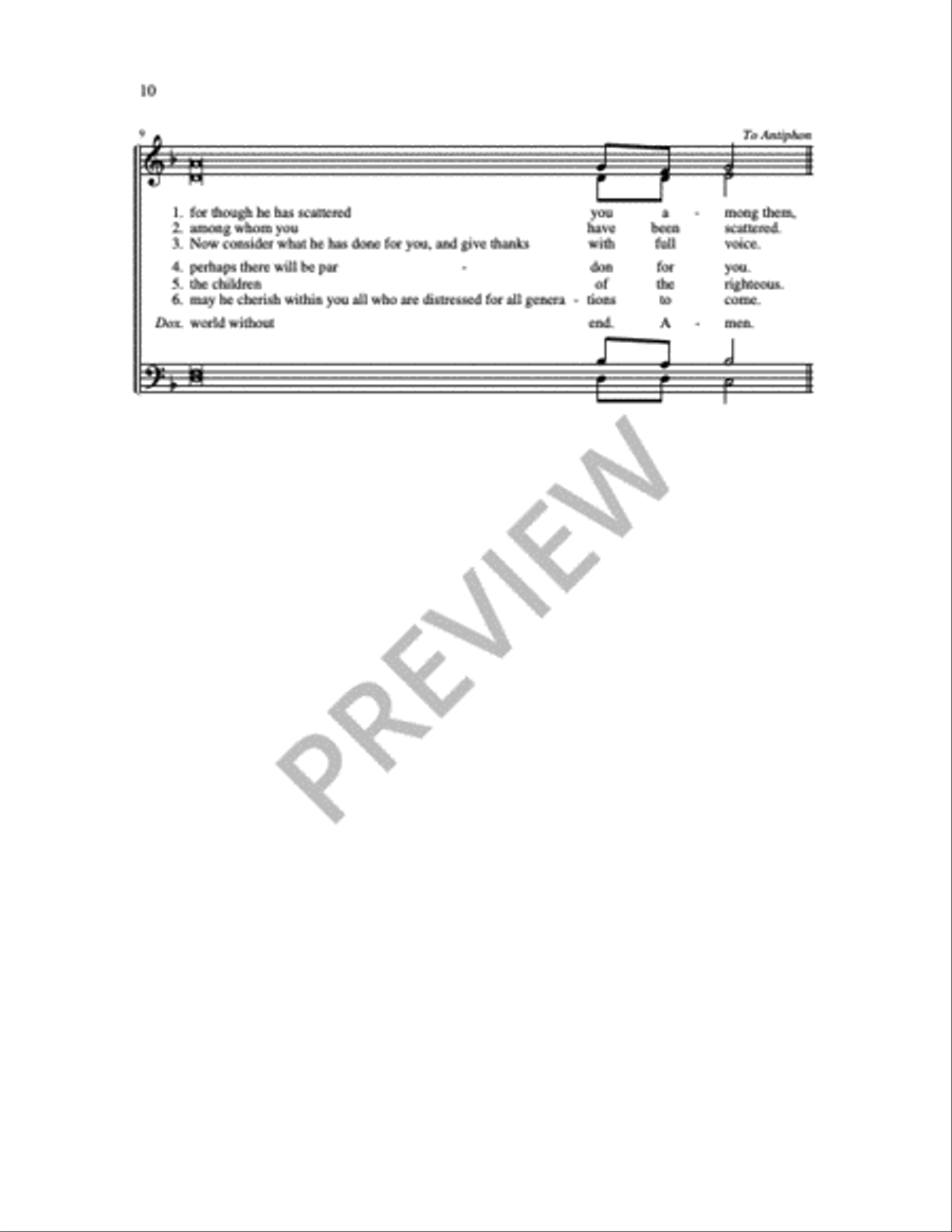 Communion Antiphons for Feasts and Solemnities - Volume 1 4-Part scores gallery preview page 16
