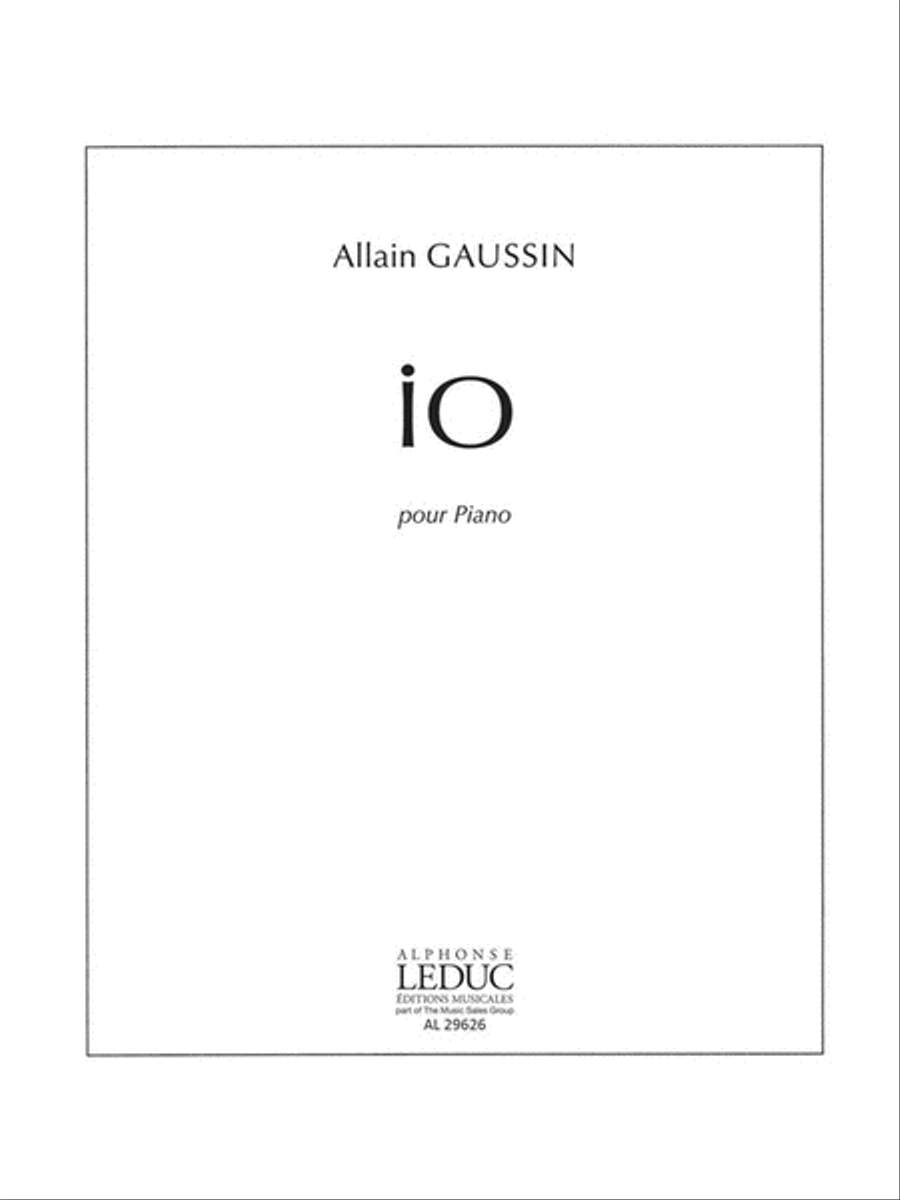 Io (piano Solo) Piano Solo scores gallery preview page 1
