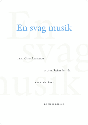 Book cover for En svag musik