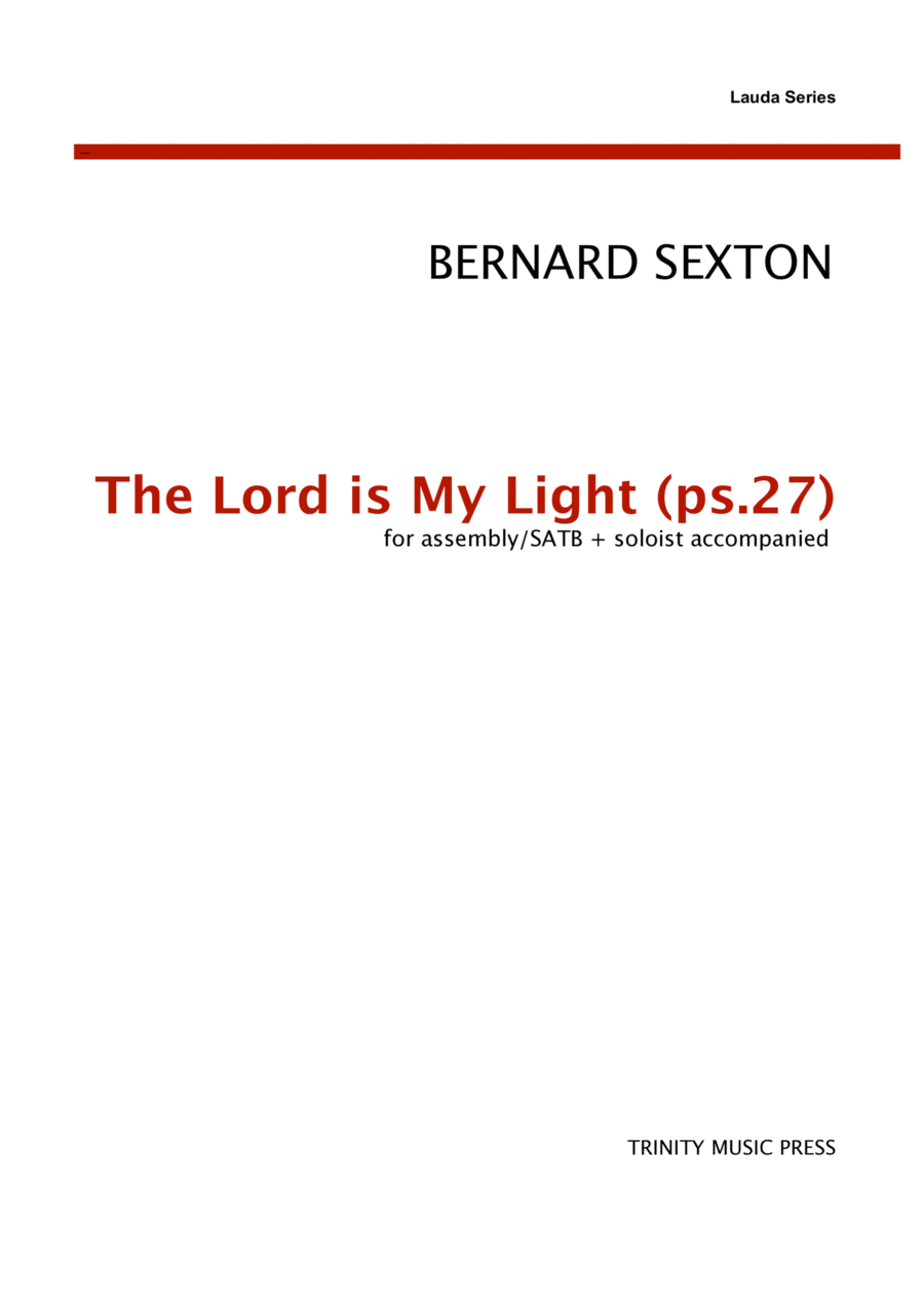 The Lord is My Light - Psalm 27 4-Part scores gallery preview page 1