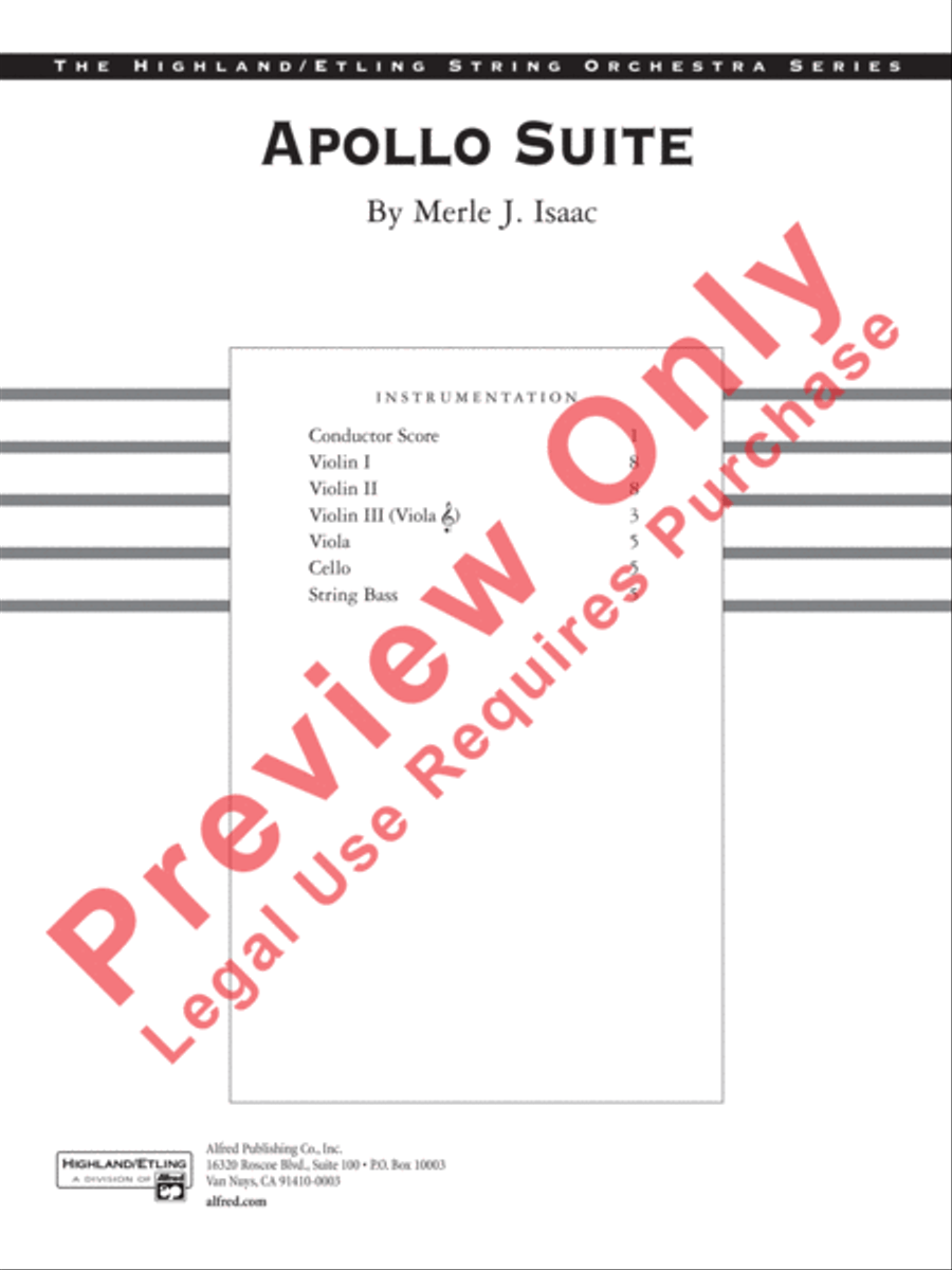 The Apollo Suite The Apollo Suite String Orchestra scores gallery preview page 2