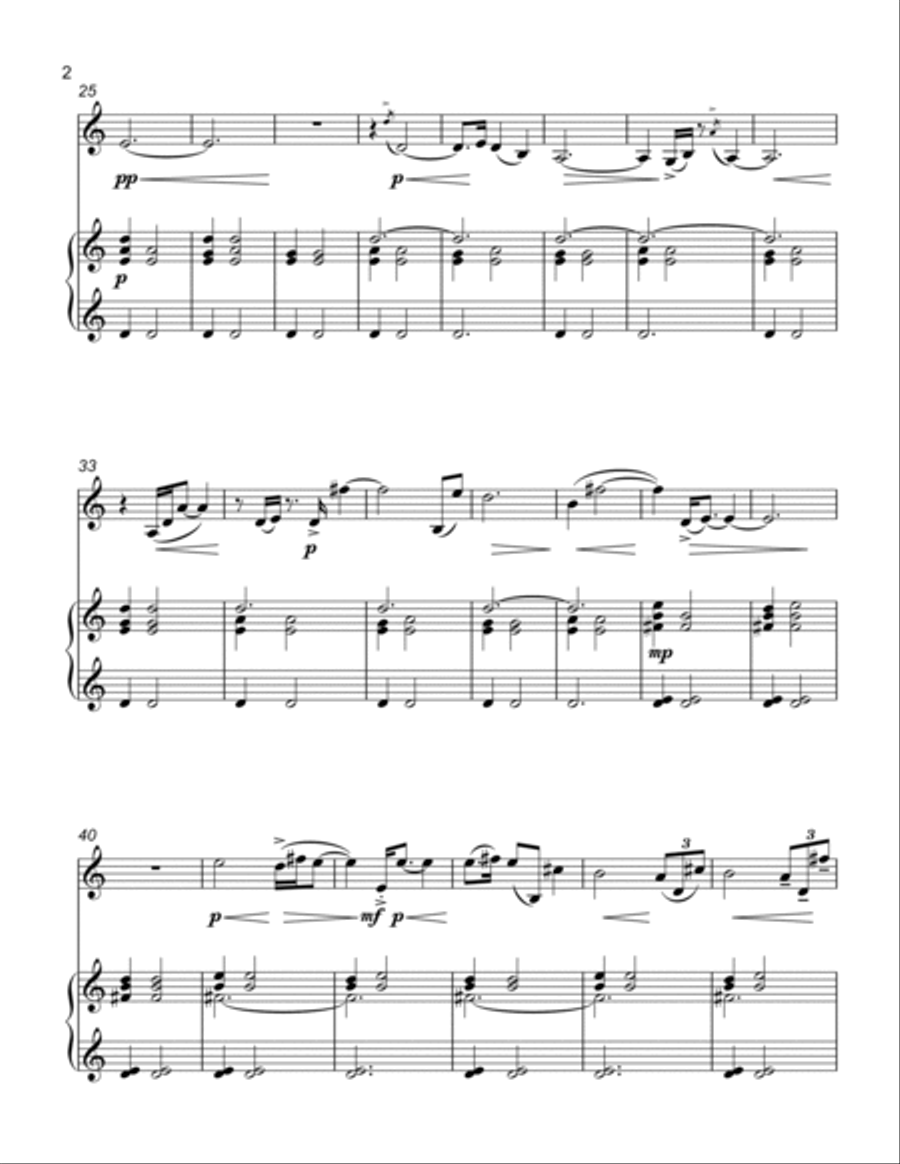 Medb's Meditation (violin & piano) Violin Solo scores gallery preview page 3