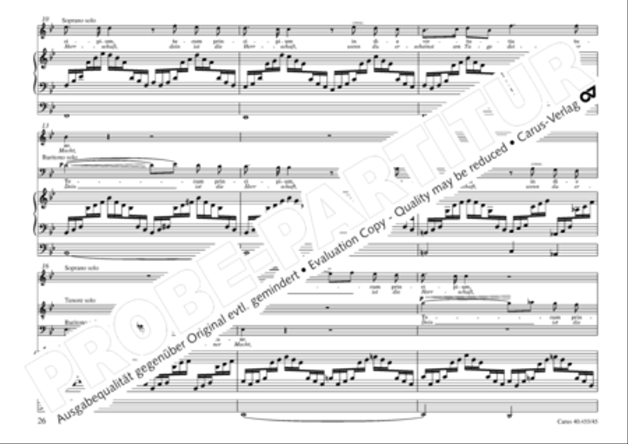 Oratorio de Noel (Weihnachtsoratorium) 4-Part scores gallery preview page 27