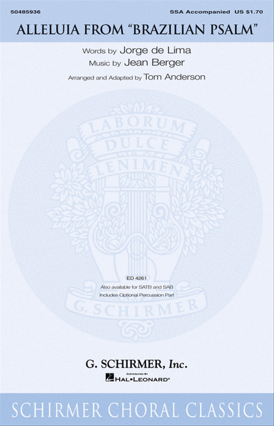 Alleluia Alleluia SSA scores gallery preview page 1