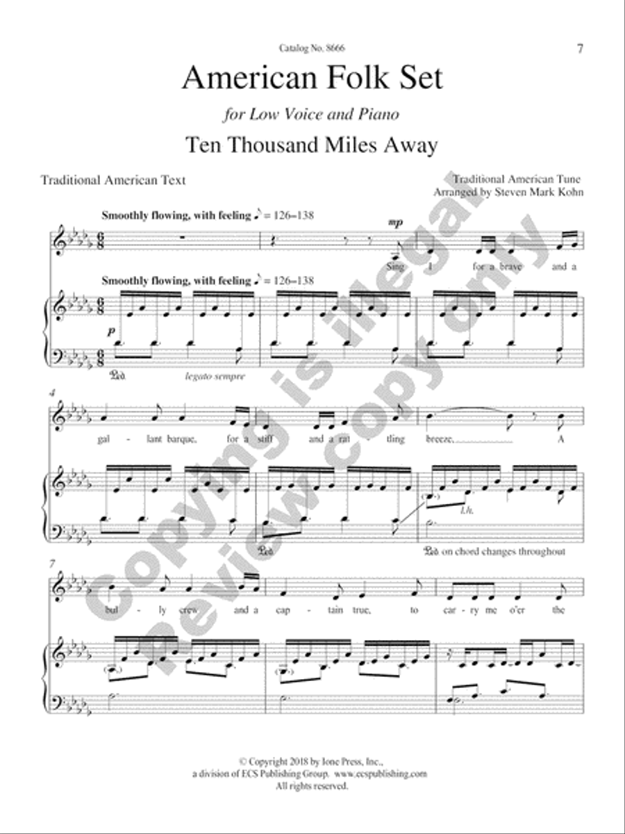 American Folk Set Low Voice scores gallery preview page 29