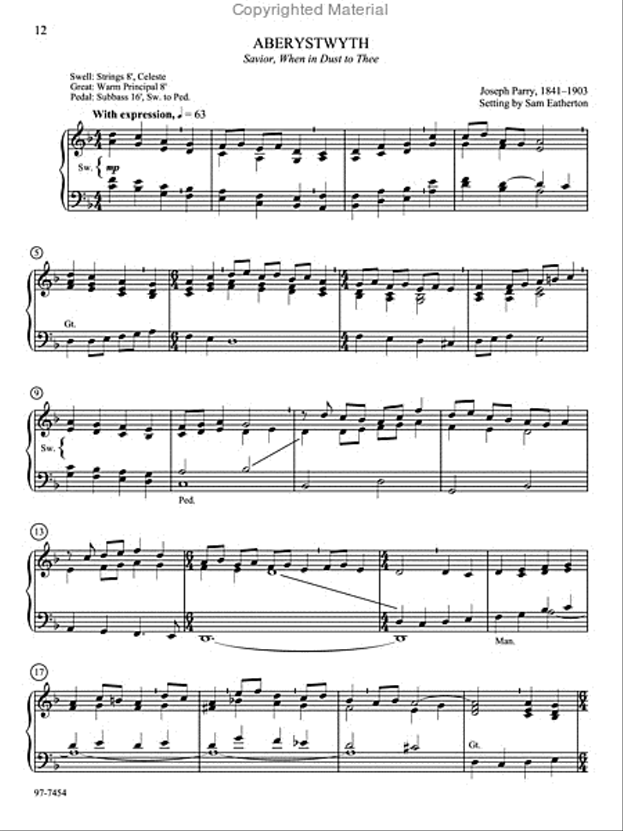 Hymn Prelude Library: Lutheran Service Book, Vol. 1 (A) Organ scores gallery preview page 4