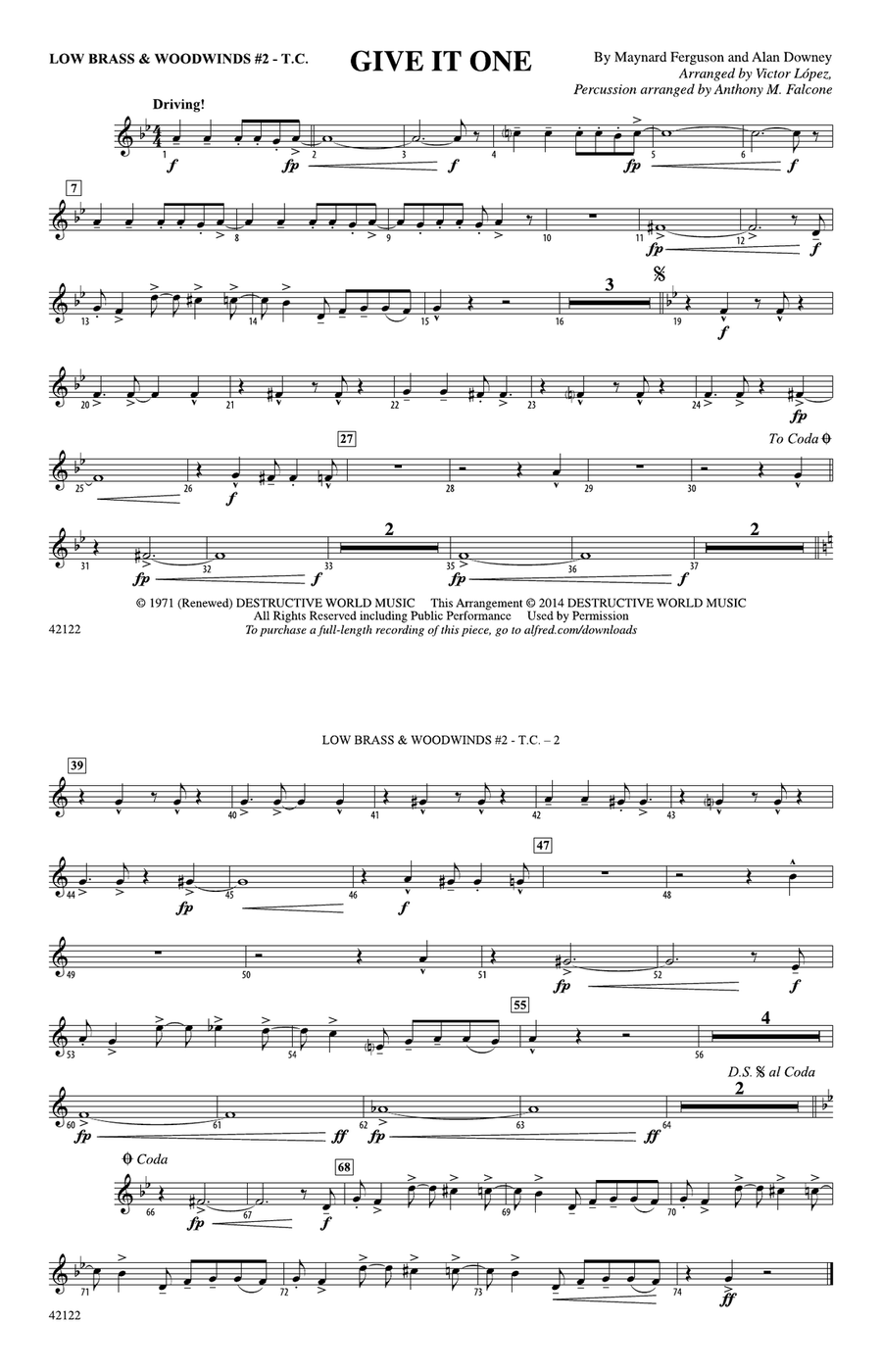 Give It One: Low Brass & Woodwinds #2 - Treble Clef