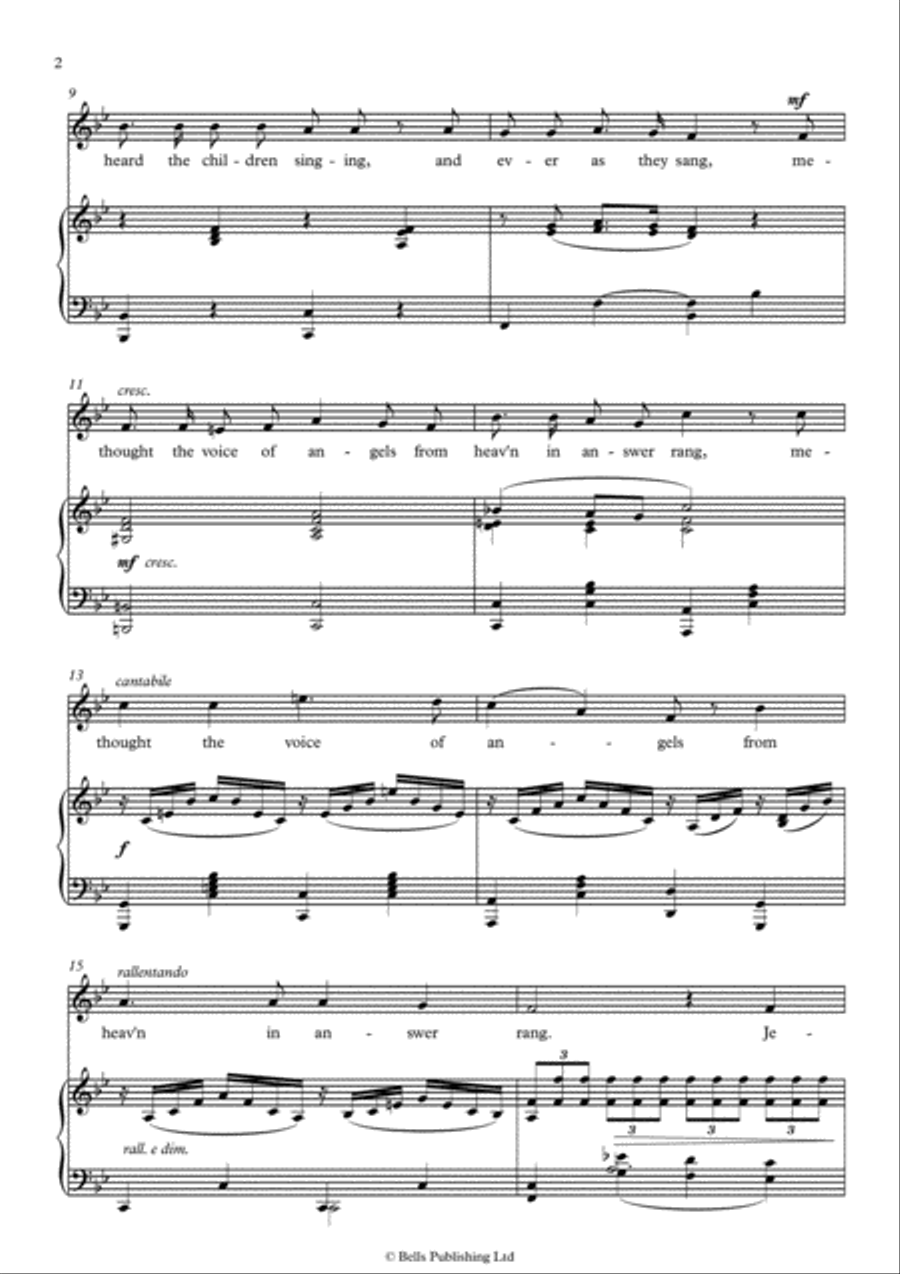 The Holy City (Original key. B-flat Major) Voice Solo scores gallery preview page 2
