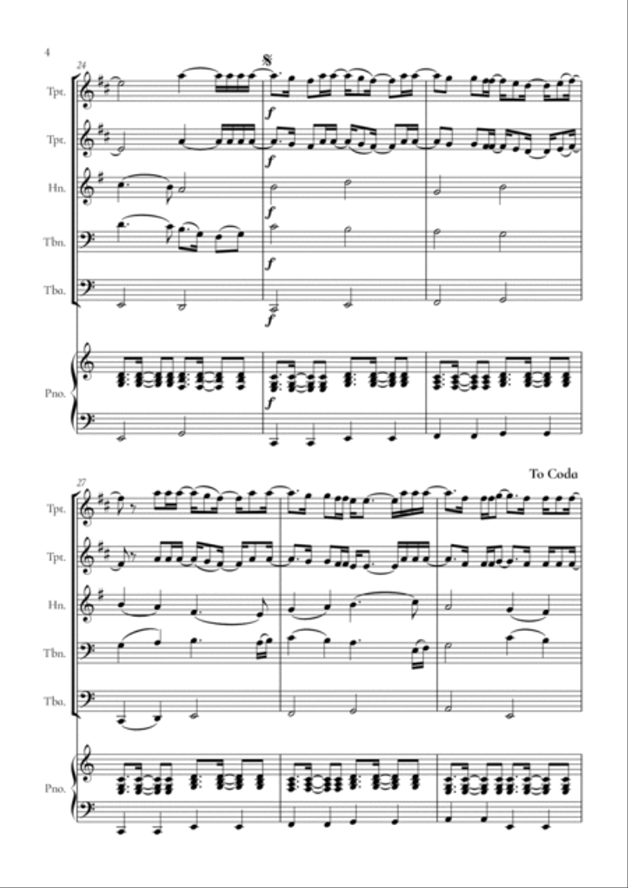 When We Were Young Horn scores gallery preview page 4