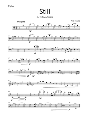 Still (for cello and piano) - cello part