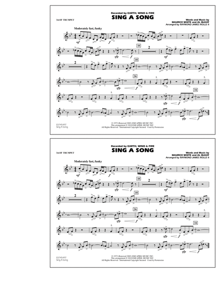 Sing A Song - 3rd Bb Trumpet