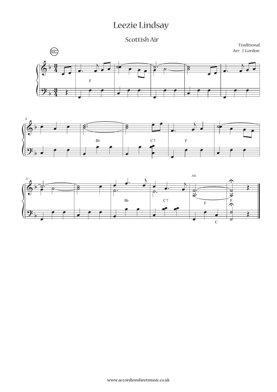 Leezie Lindsay Accordion scores gallery preview page 1