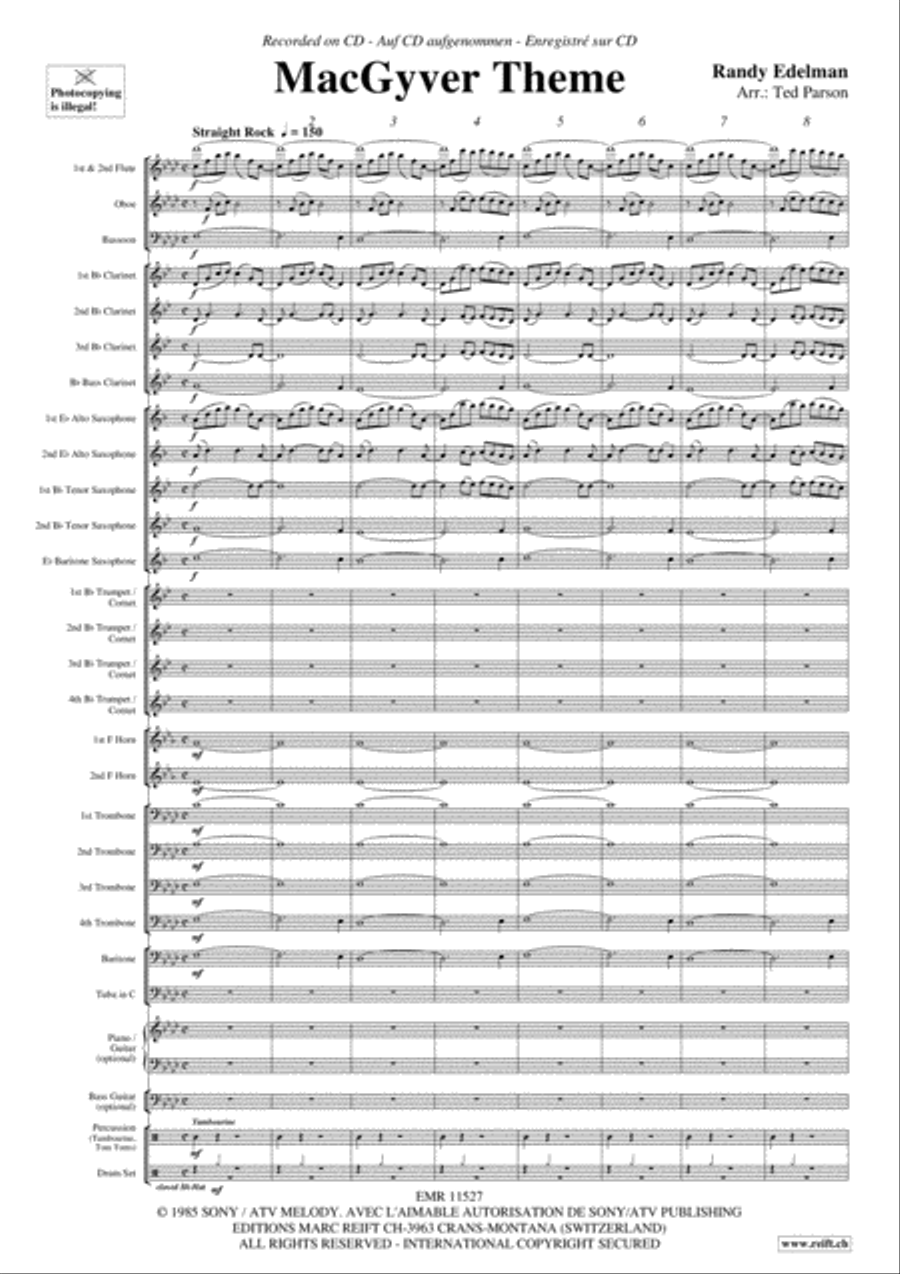 MacGyver Theme Concert Band scores gallery preview page 4