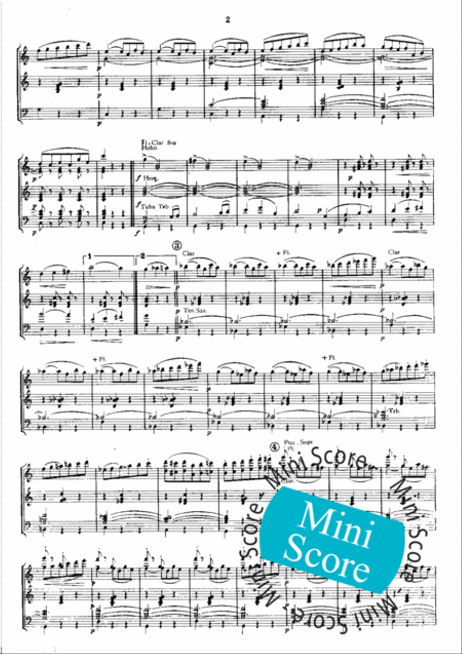 Faust Ballet Concert Band scores gallery preview page 6