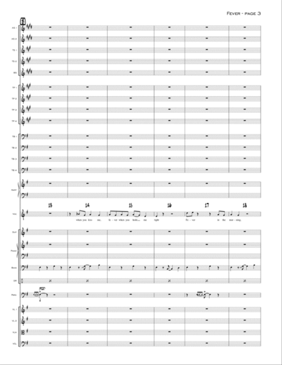 Fever Jazz Ensemble scores gallery preview page 3
