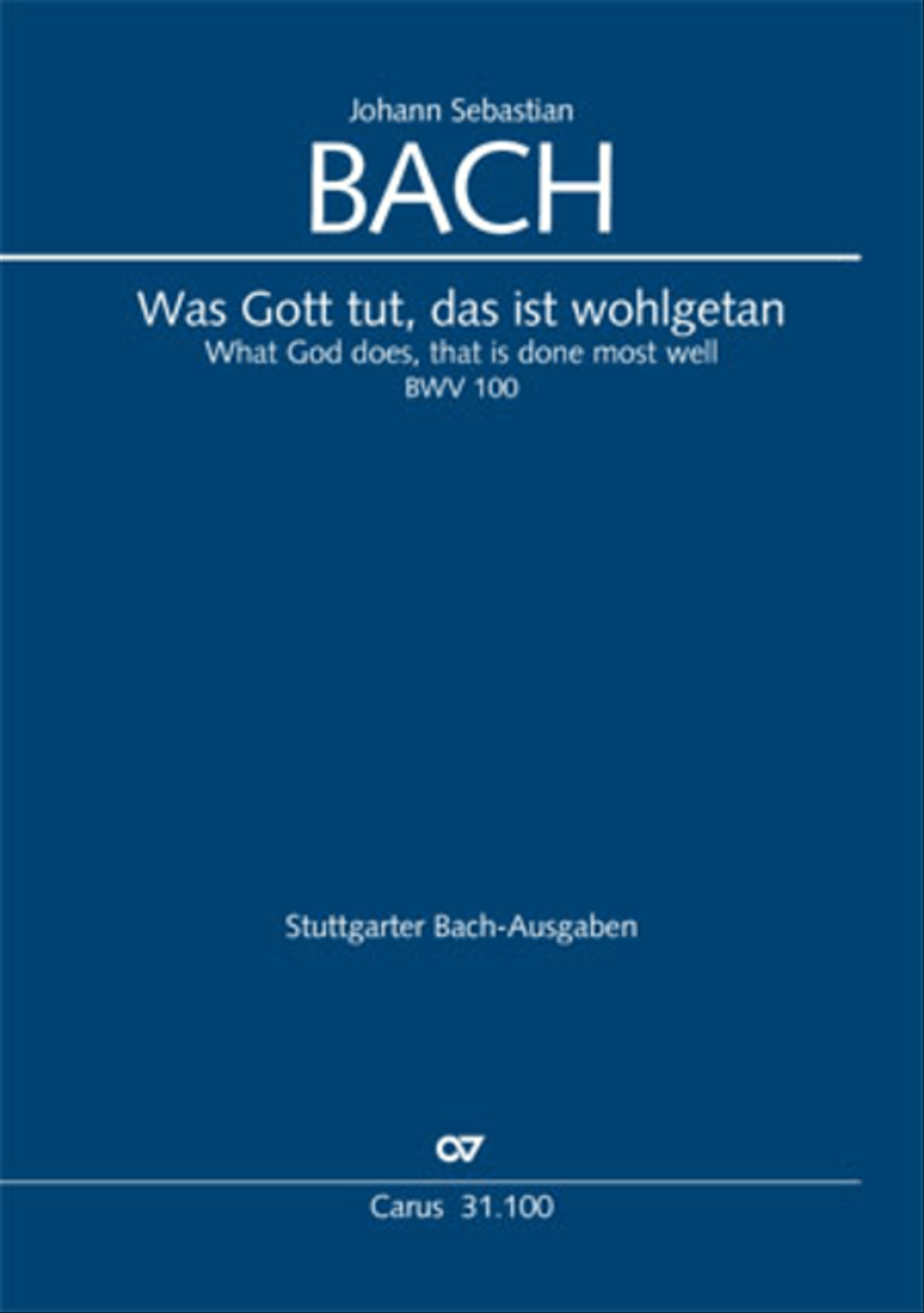 Whatever God ordains is right (Was Gott tut, das ist wohlgetan) 4-Part scores gallery preview page 1
