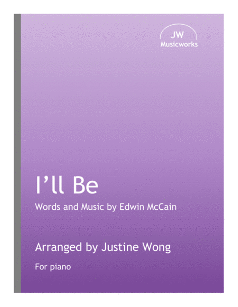 I'll Be Piano Solo scores gallery preview page 1