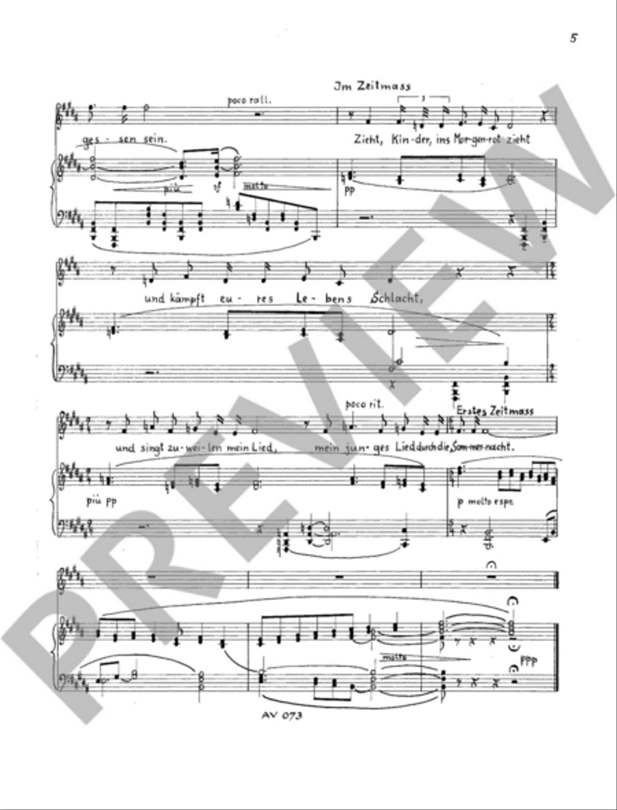 Ricarda Huch-Zyklus V op. 95 Mezzo-Soprano Voice scores gallery preview page 2