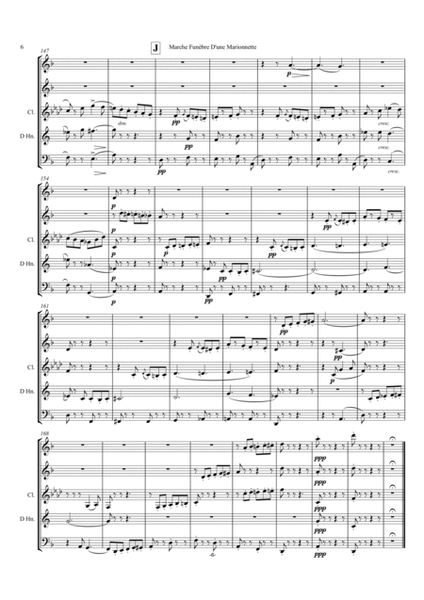 Gounod: Funeral March of a Marionette (Marche Funèbre d’une Marionette)(HitchcockTV) - wind quintet image number null