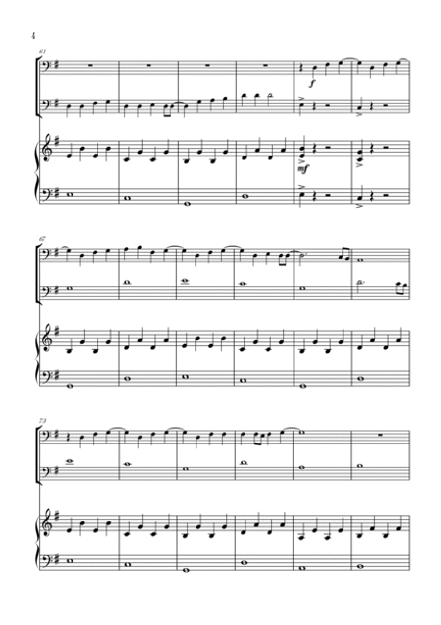 Love Is Gone Trombone Duet scores gallery preview page 4