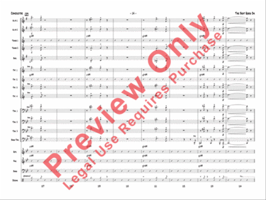 The Beat Goes On Jazz Ensemble scores gallery preview page 17