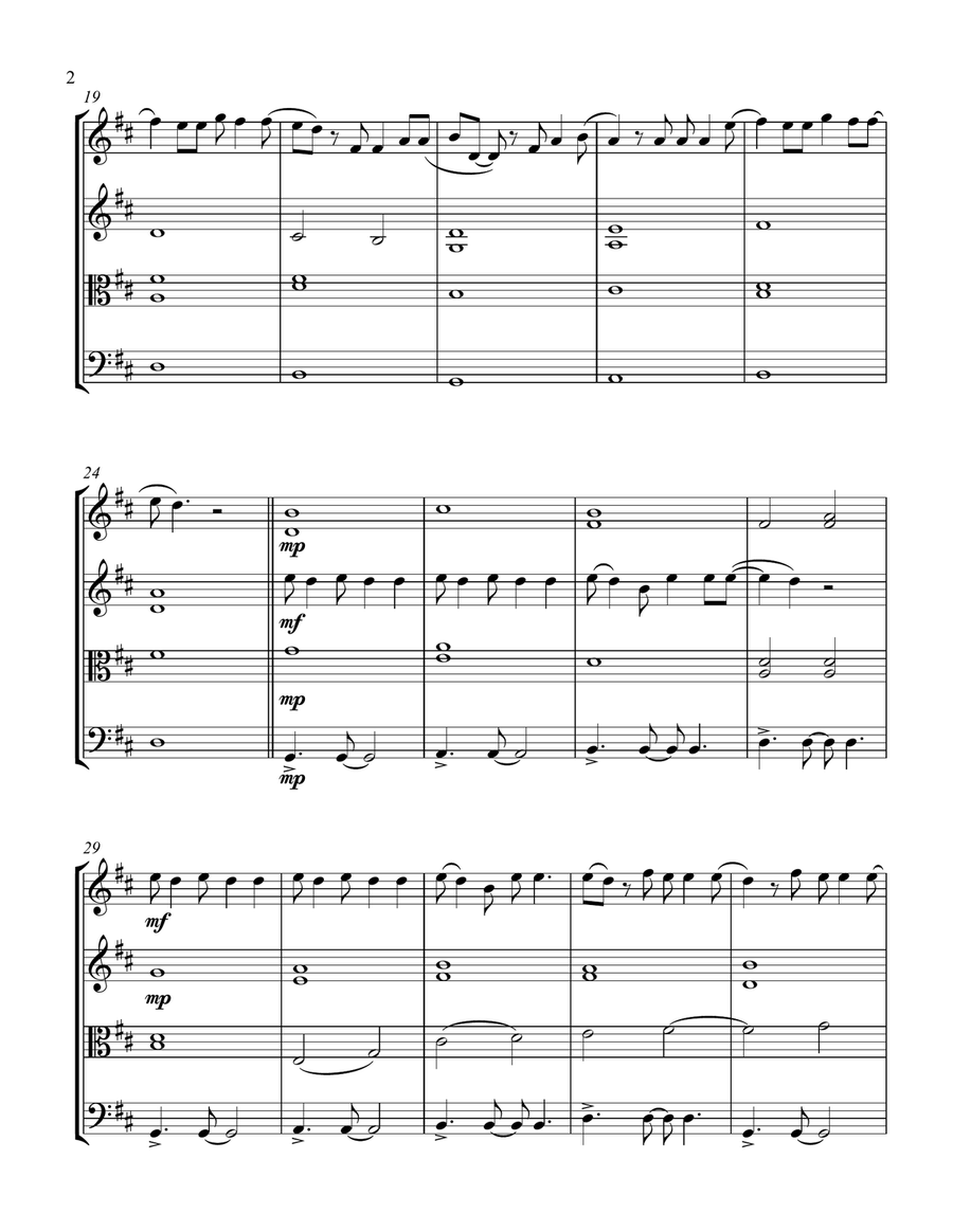 Young And Beautiful String Quartet scores gallery preview page 2