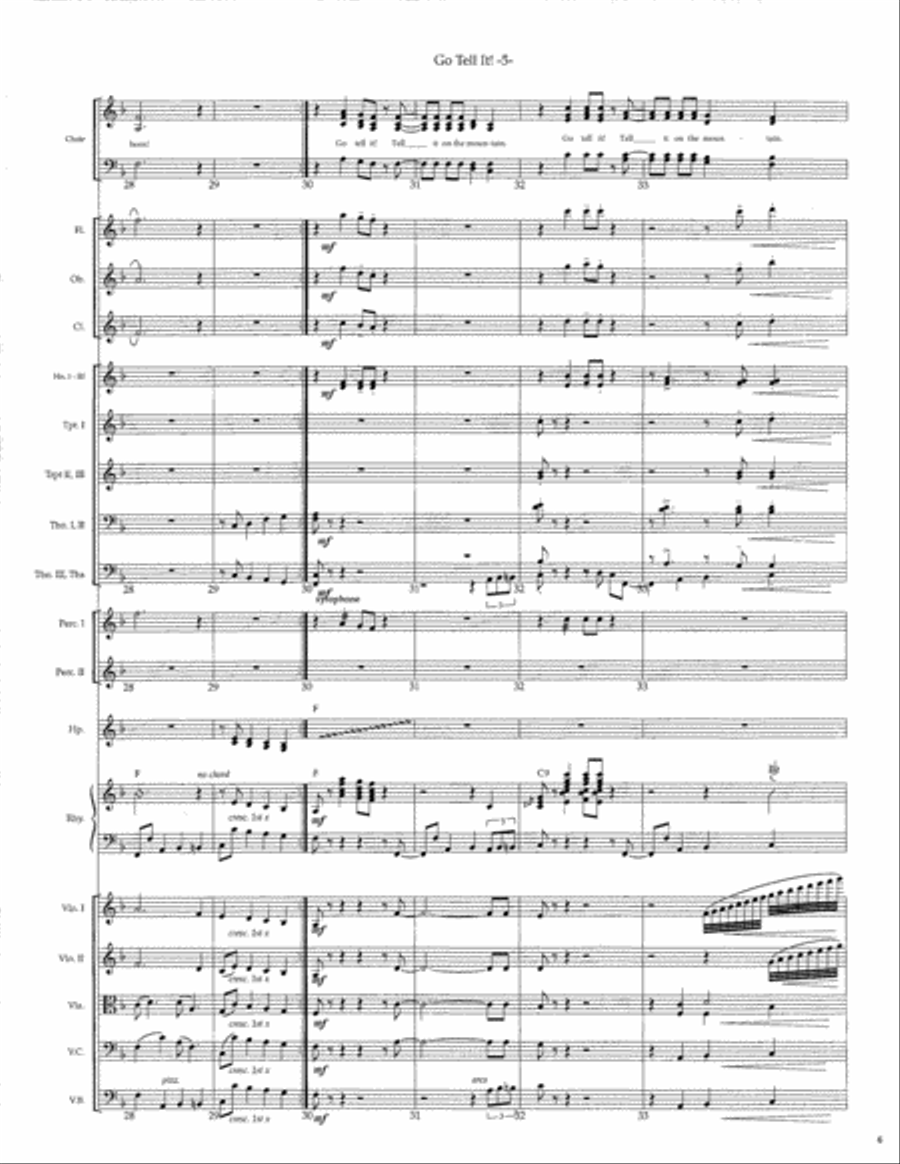 Go Tell It! SSATB scores gallery preview page 7