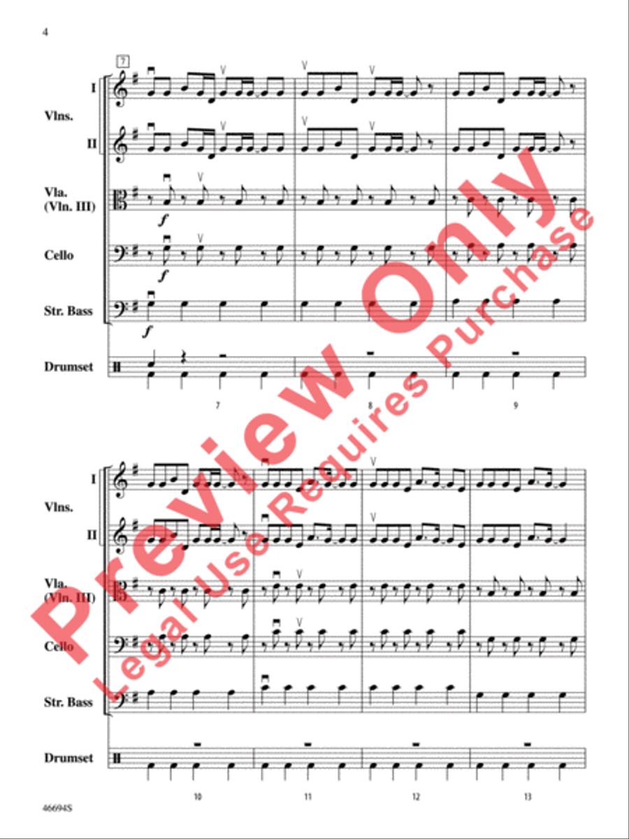 The LEGO Ninjago Movie: Selections from the Motion Picture Soundtrack String Orchestra scores gallery preview page 5
