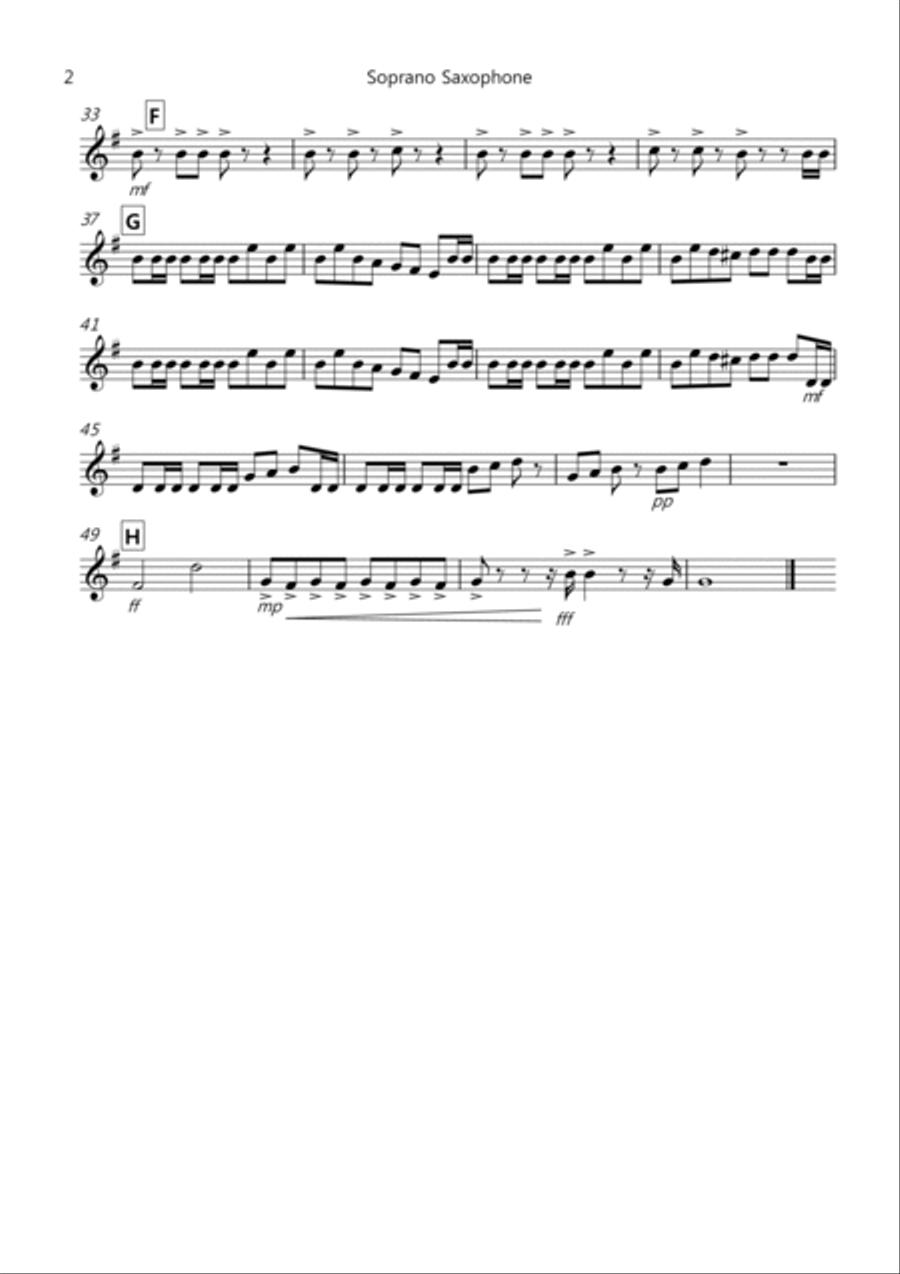 William Tell Overture for Saxophone Quartet Saxophone Quartet scores gallery preview page 6