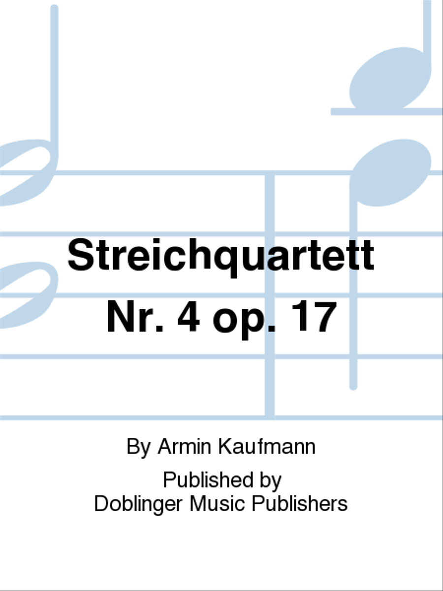 Streichquartett Nr. 4 op. 17 String Quartet scores gallery preview page 1