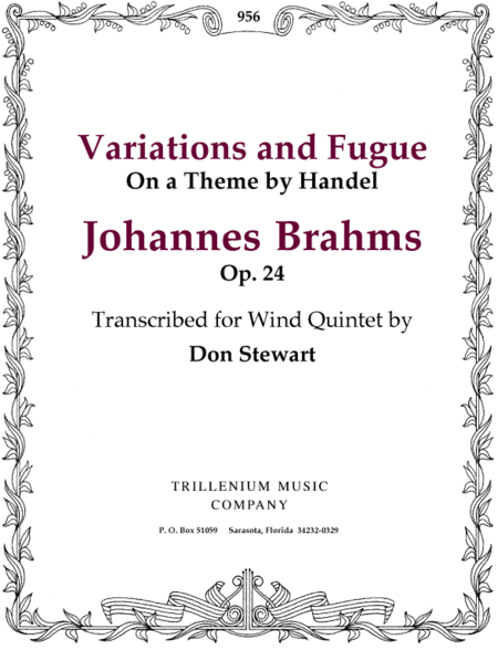 Variations and Fugue on a Theme of Handel