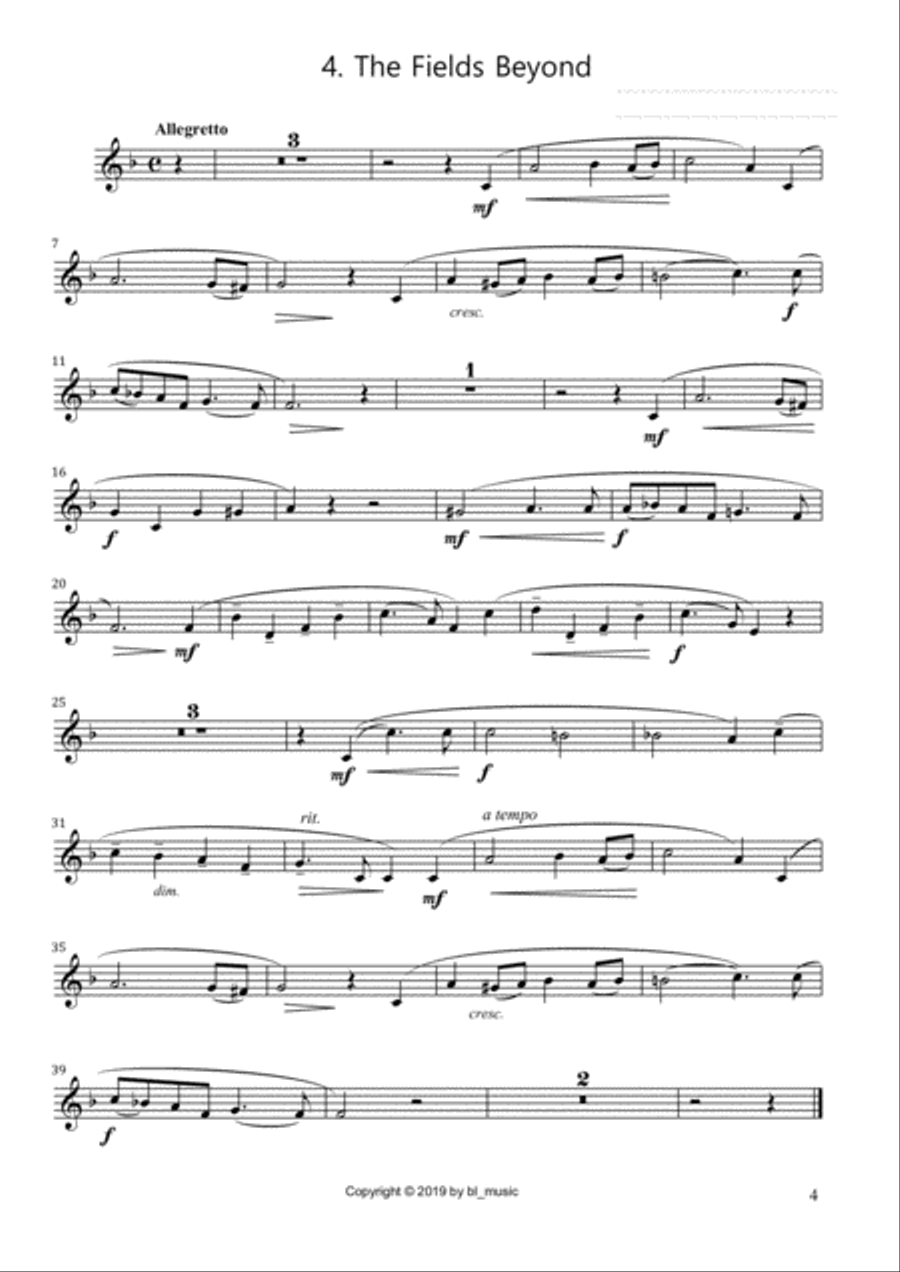 A Victorian Suite for Ocarina and Piano Piano scores gallery preview page 5