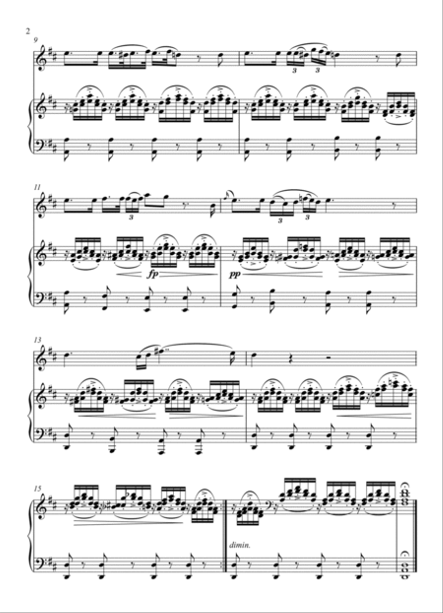 Franz Schubert - Ave Maria (Violin Solo) - D Key Violin Solo scores gallery preview page 2