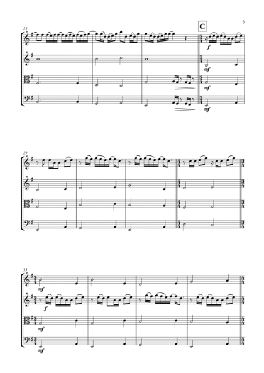 Take Me To Church String Quartet scores gallery preview page 3