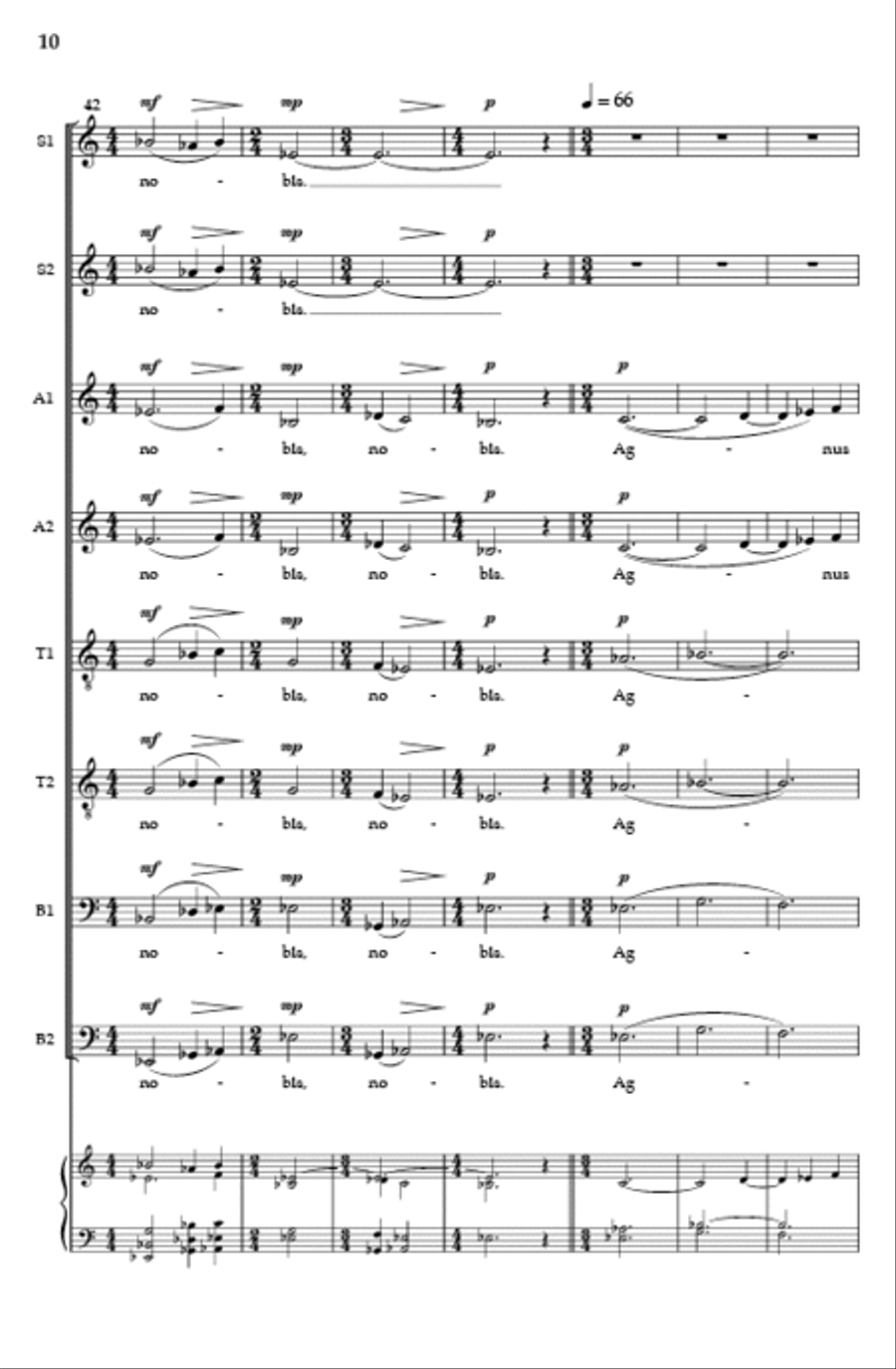 Agnus Dei Divisi scores gallery preview page 9