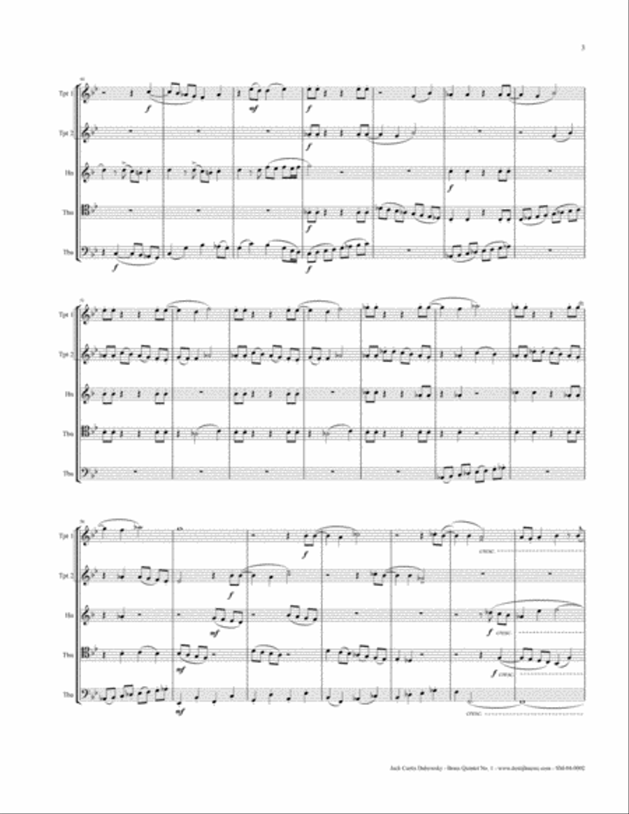 Brass Quintet No.1 Brass Quintet scores gallery preview page 5