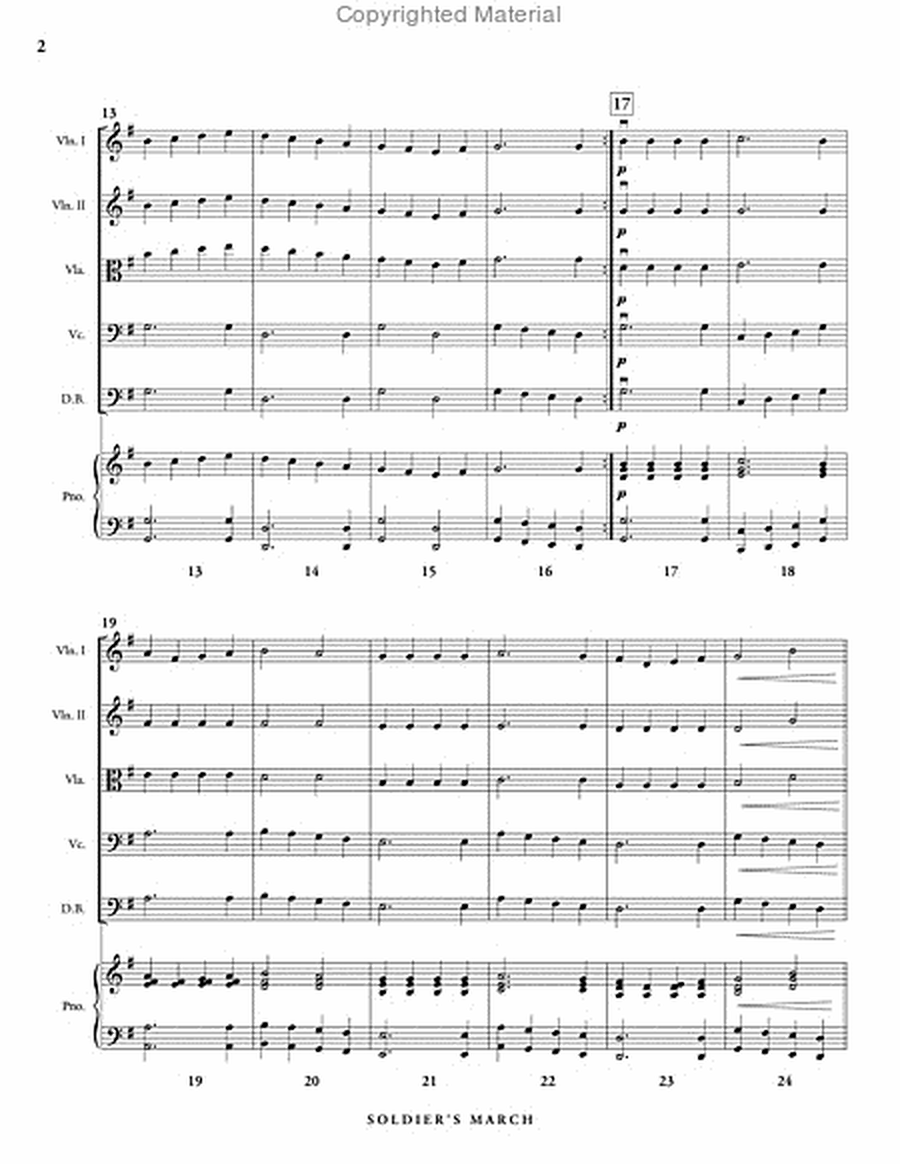 Soldier's March (score & parts) image number null