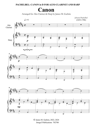 Pachelbel: Canon in D for Alto Clarinet & Harp