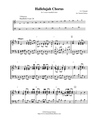 Hallelujah Chorus from Handel's Messiah - for 3-octave handbell choir