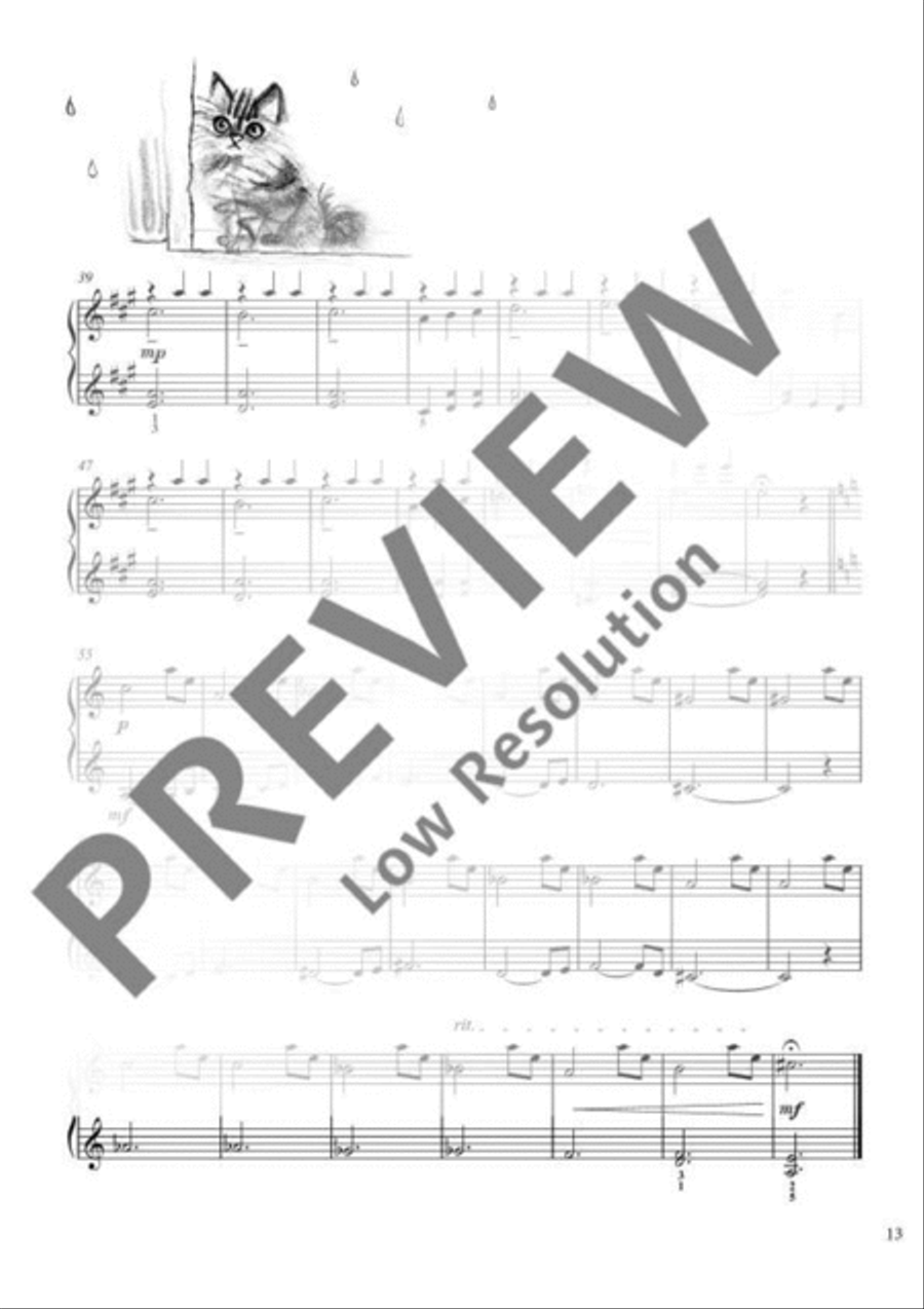 Raining cats and Dogs Piano Solo scores gallery preview page 3