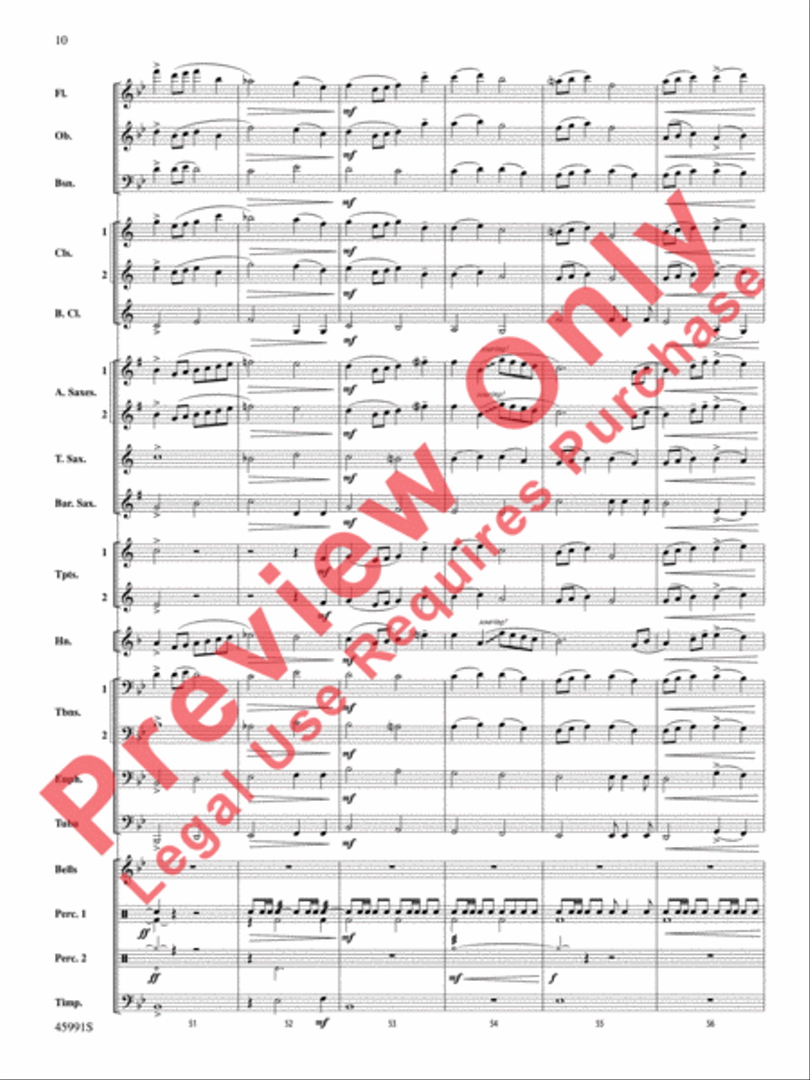 Snowfall Concert Band scores gallery preview page 11