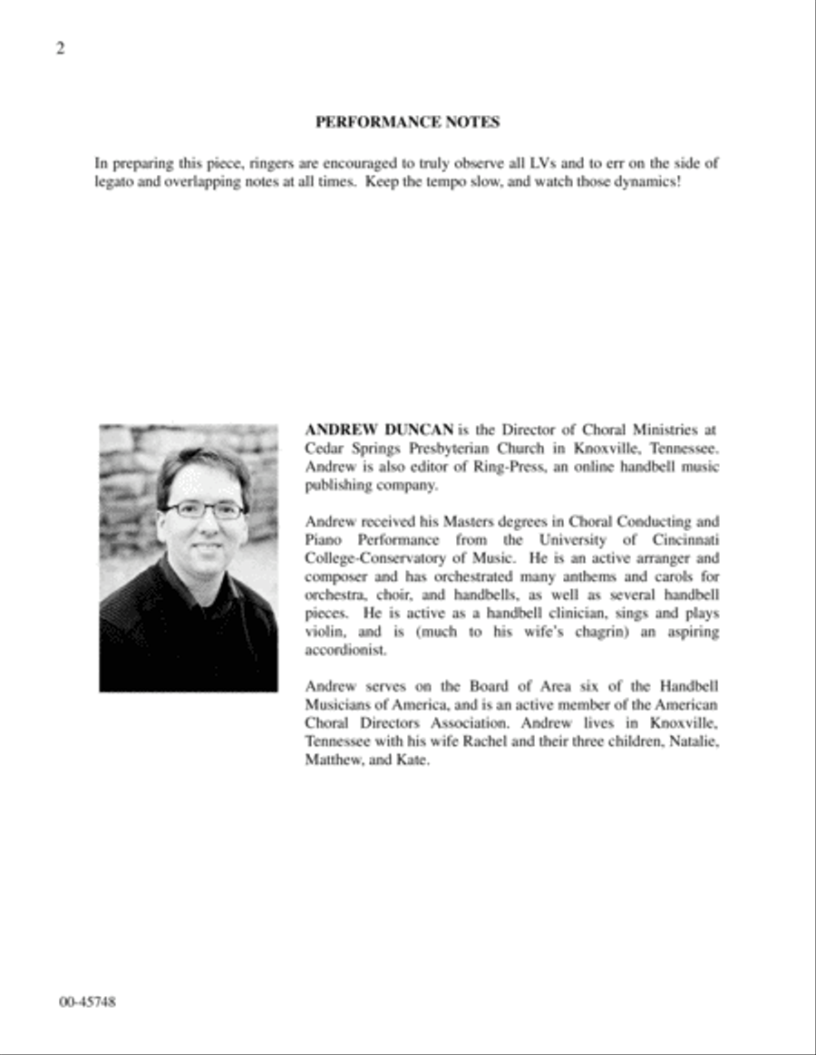 Meditation on Away in a Manger Handbell Choir scores gallery preview page 2