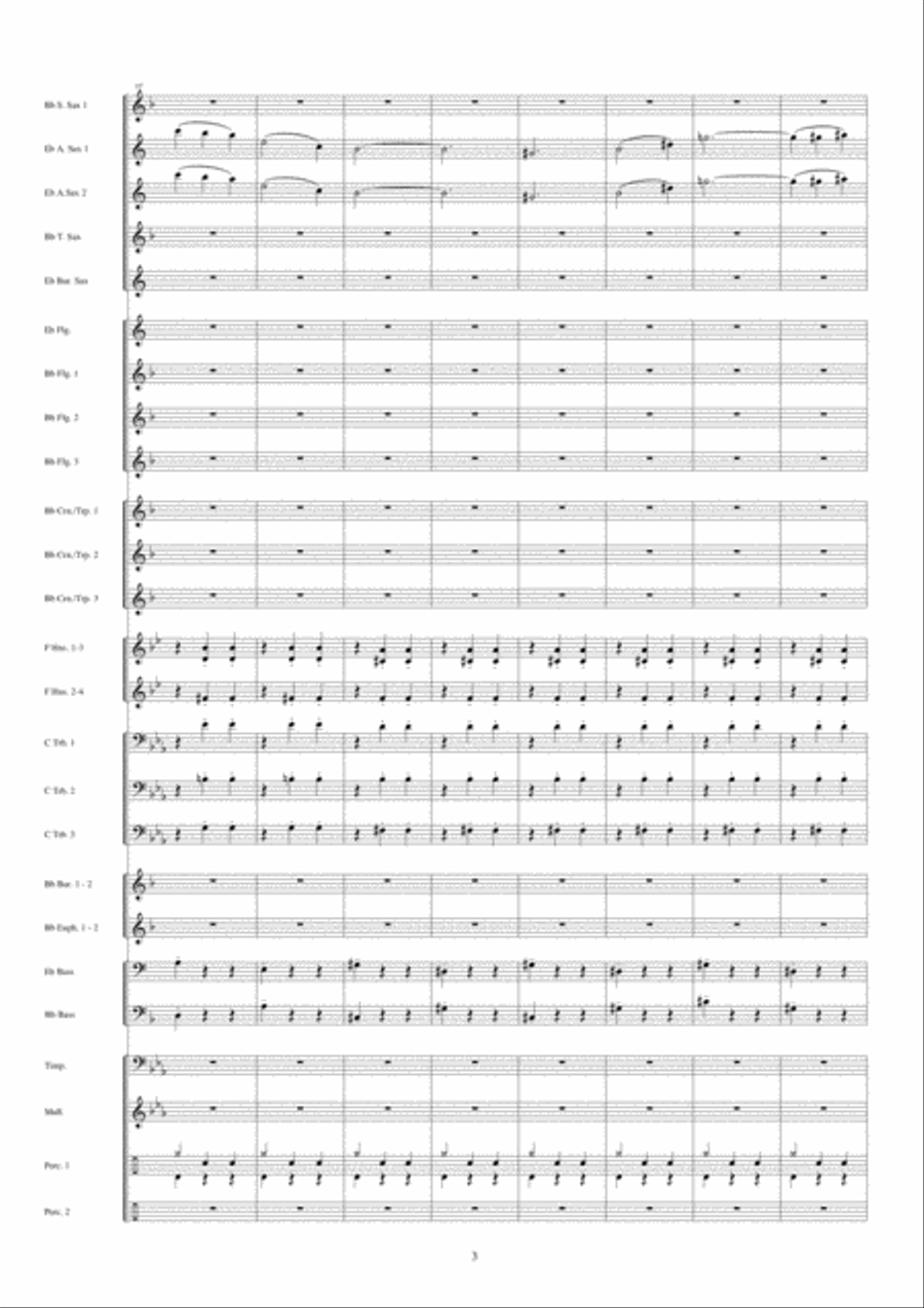 Rapunzel Fanfare Band scores gallery preview page 4
