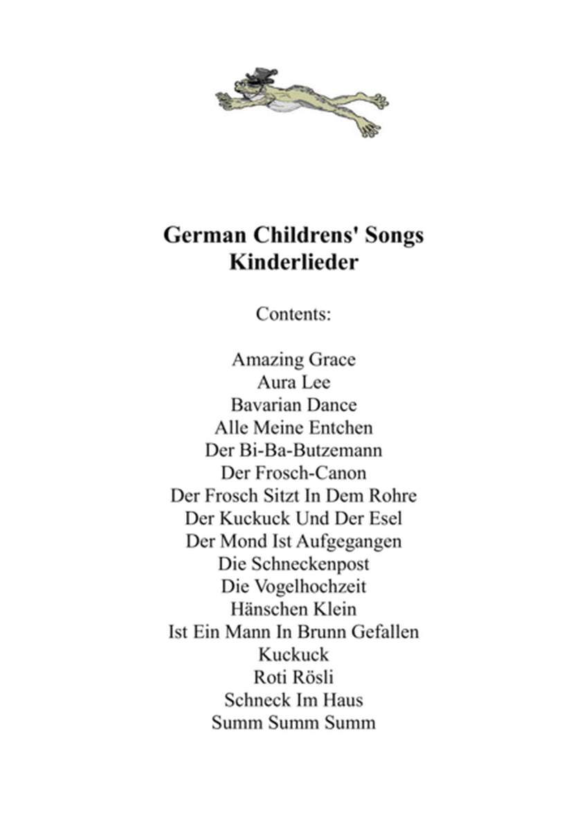 R. Bakovsky: German Childrens' Songs for Piano Duet image number null