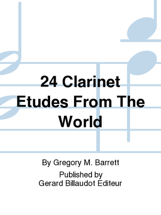 Book cover for 24 Clarinet Etudes From The World