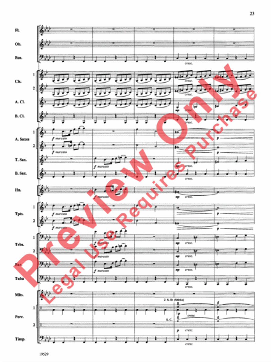 The Road Unknown Concert Band scores gallery preview page 24