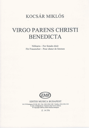 Book cover for Virgo parens Christi benedicta für Frauenchor
