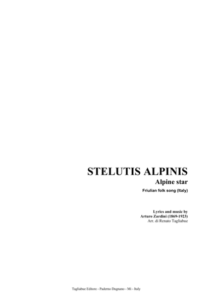 STELUTIS ALPINIS (Alpine star) - Friulian folk song (Italy) image number null