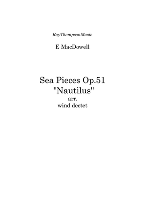 Book cover for MacDowell: Sea Pieces Op.55 "Nautilus" - symphonic wind dectet